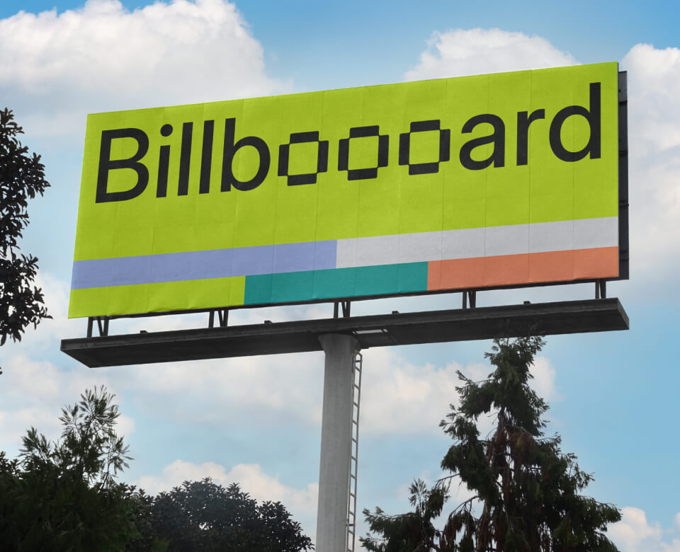 Billboard mockup for commercial use