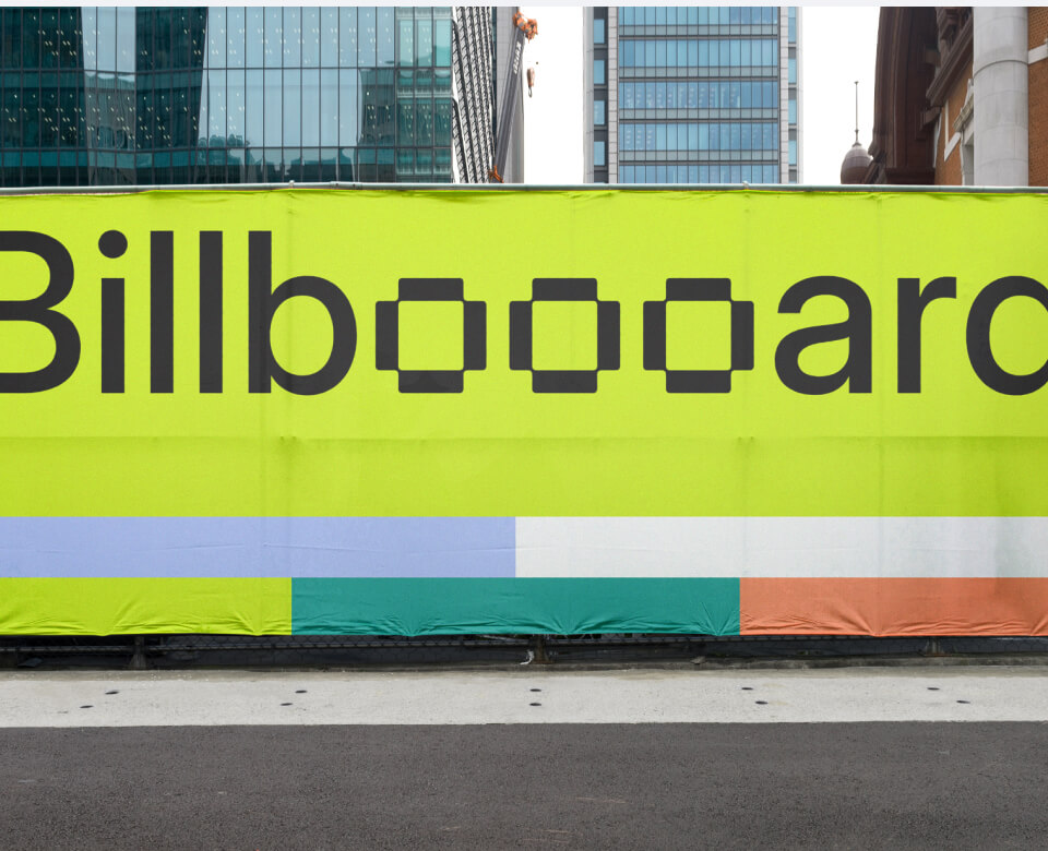 Billboard mockup in the city