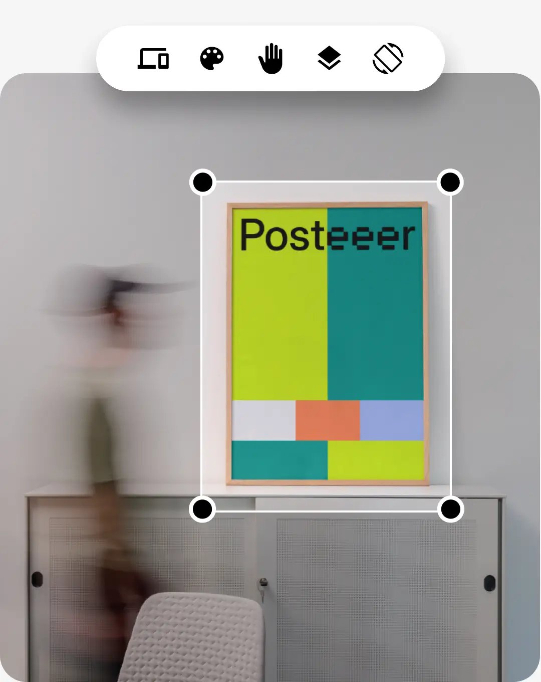 Edit your poster mockup