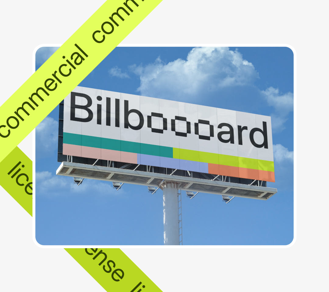 Billboard mockup for commercial use