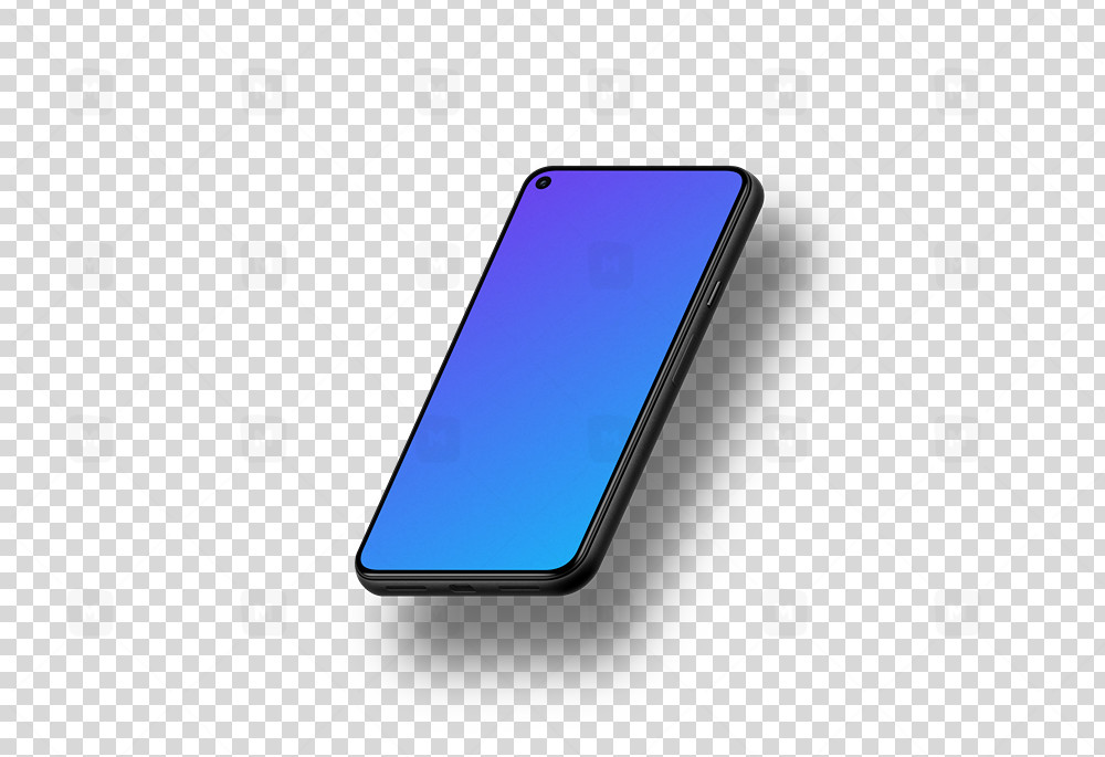 Isometric Google Pixel 5 Mockup