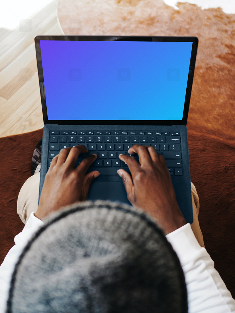 Hands on the Microsoft Surface Laptop mockup