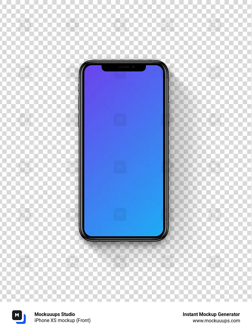 Download iPhone XS mockup (Front) - Mockuuups Studio