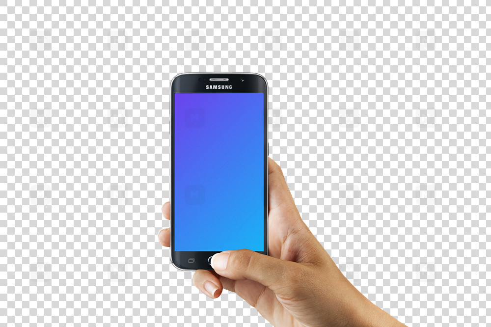 Samsung Galaxy S6 Mockup with transparent background