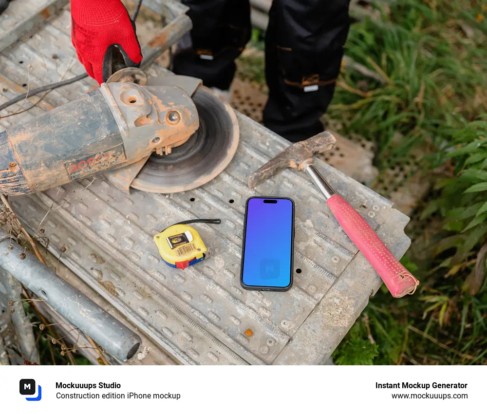 Construction edition iPhone mockup