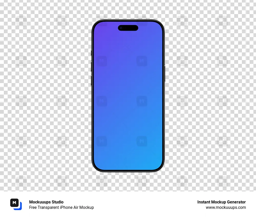 Free Transparent iPhone Air Mockup