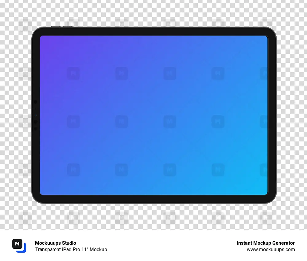 Transparent iPad Pro 11″ Mockup