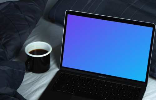 Dark Style MacBook Mockup