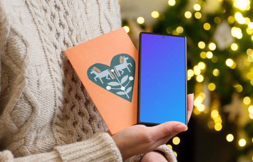 Gift Card and Google Pixel Mockup