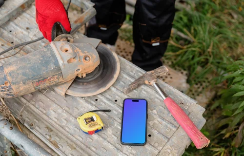 Construction edition iPhone mockup