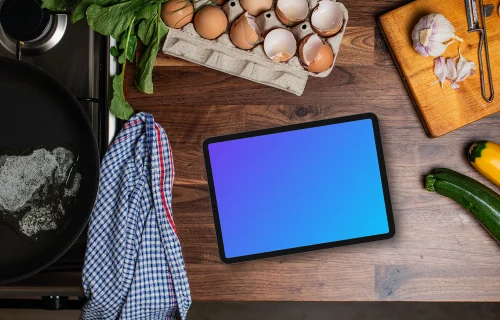 Cozinha grátis para iPad Mockup