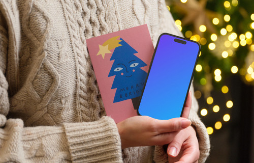Gift Card and iPhone Mockup