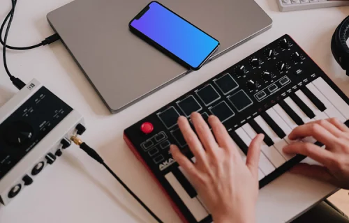 Musique pour smartphone Mockup