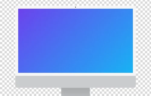 Transparent iMac Mockup