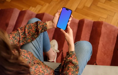 Woman working on the phone in office