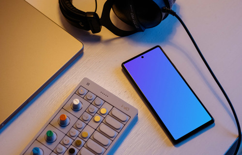 Android Smartphone Music Mockup
