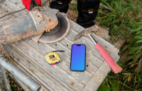 Construction edition iPhone mockup