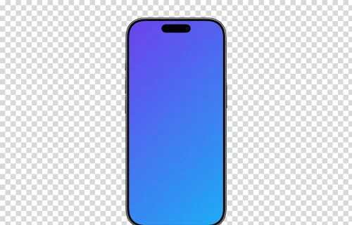 Free Transparent iPhone 17 Mockup