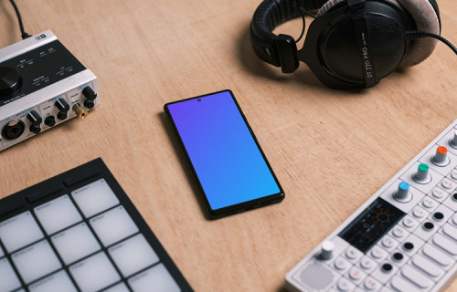 Google Pixel 6 Music Mockup