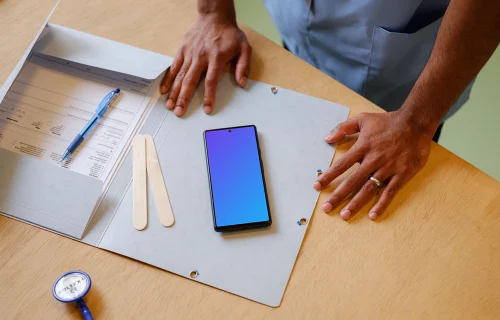 Google Pixel in the doctor’s office