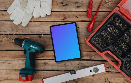 iPad in the workshop