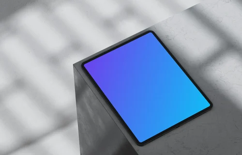 iPad Pro Mockup on a Marble Surface