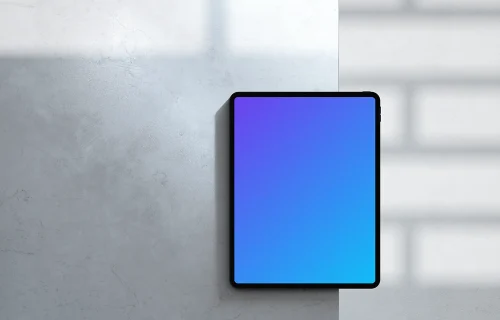 iPad Pro Mockup on an Elegant Marble Surface