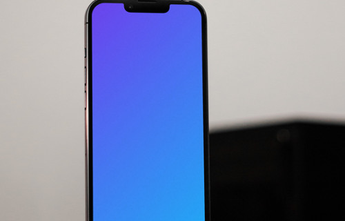 iPhone 13 Pro mockup on table