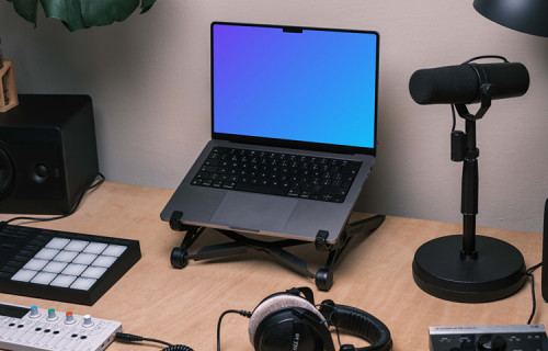 Laptop Music Mockup