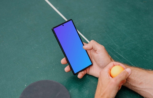 Man scrolling on the Google Pixel 6 mockup