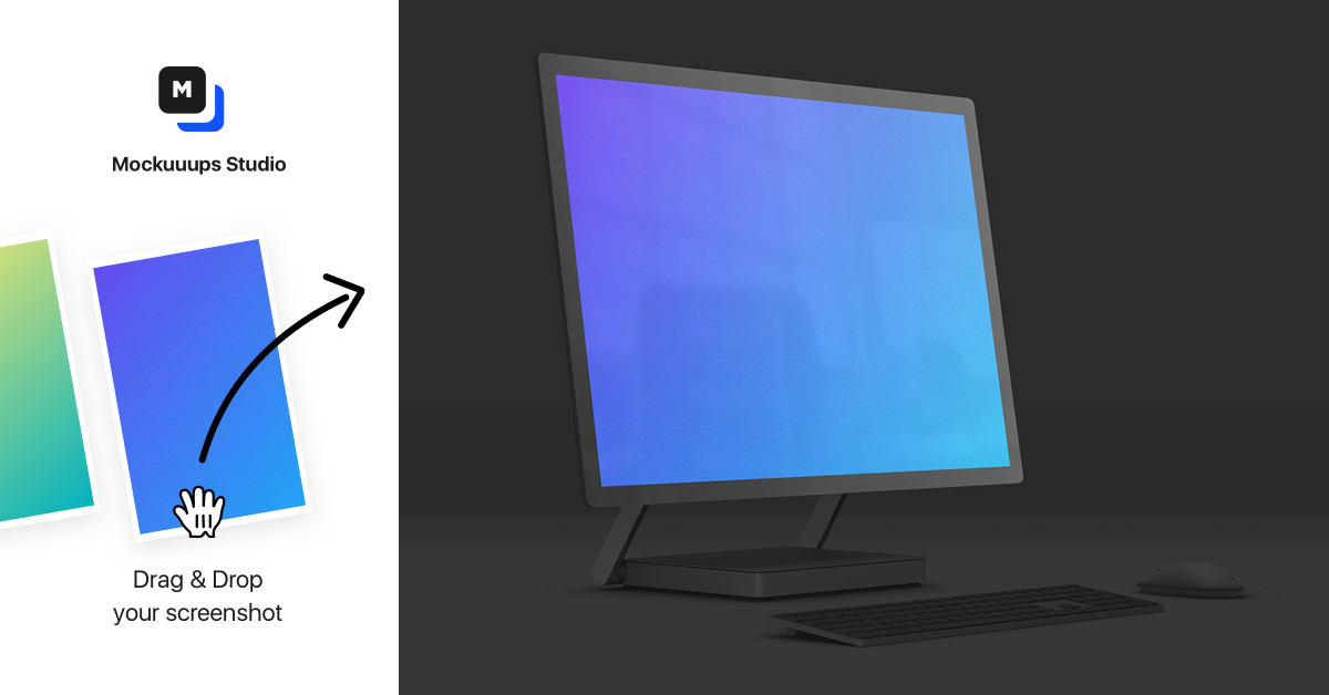 Download Microsoft Surface Studio 2 Mockup (Perspective Left - Dark ...
