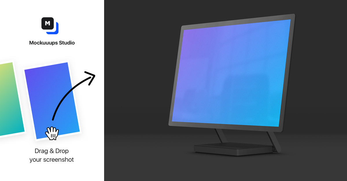 Download Microsoft Surface Studio 2 Mockup (Perspective Right - Dark) - Mockuuups Studio