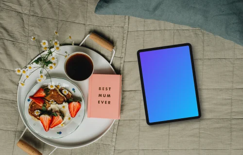 Mother’s day themed tablet mockup