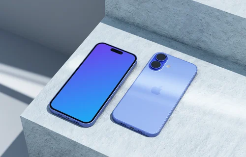 Ultramarine iPhone 16 Mockup