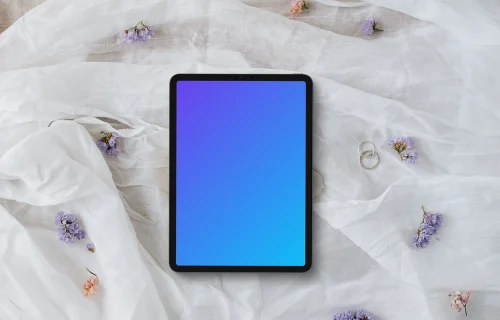 Wedding arranged iPad mockup
