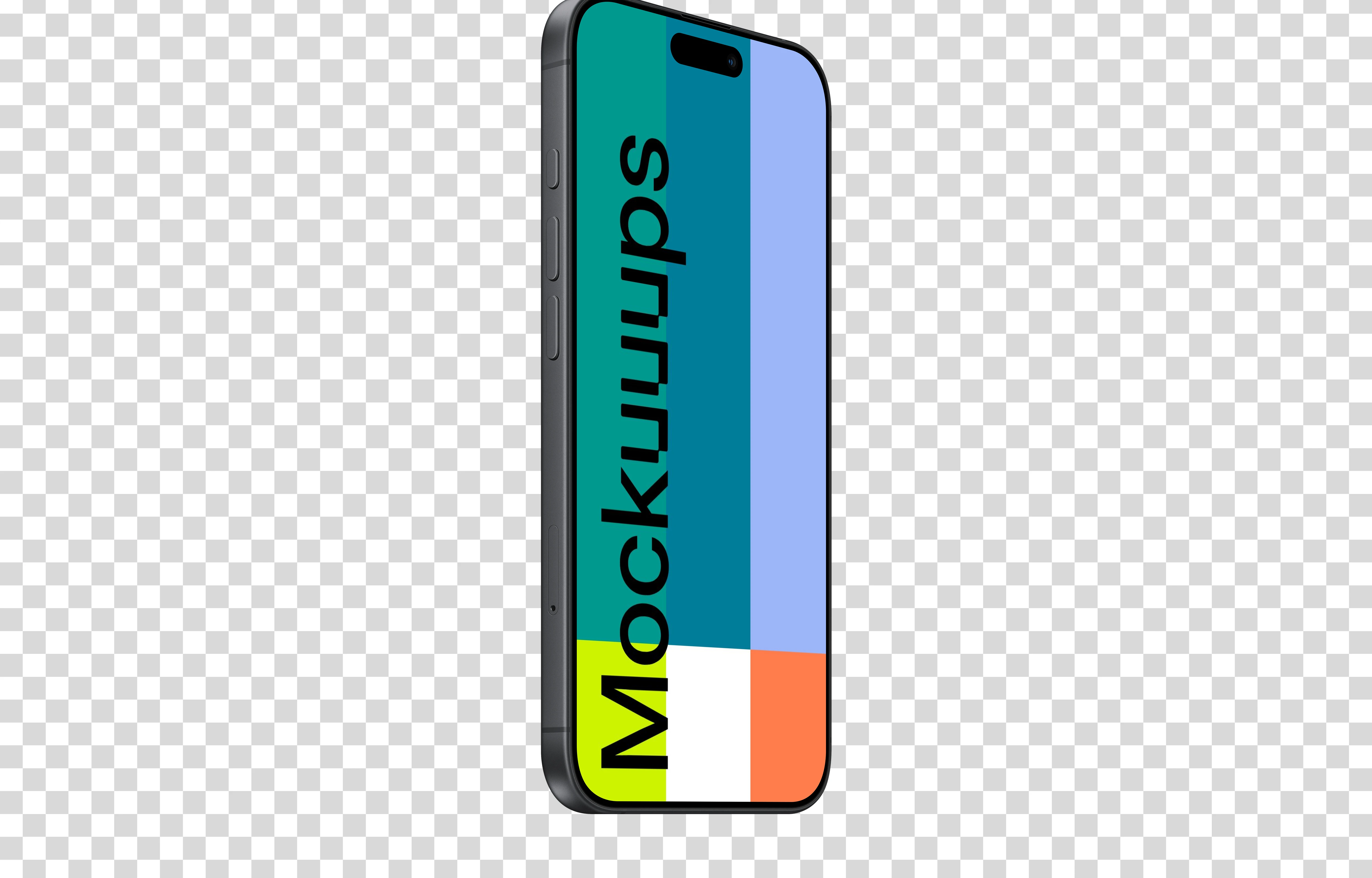 Perspective iPhone 17 Mockup (Left)