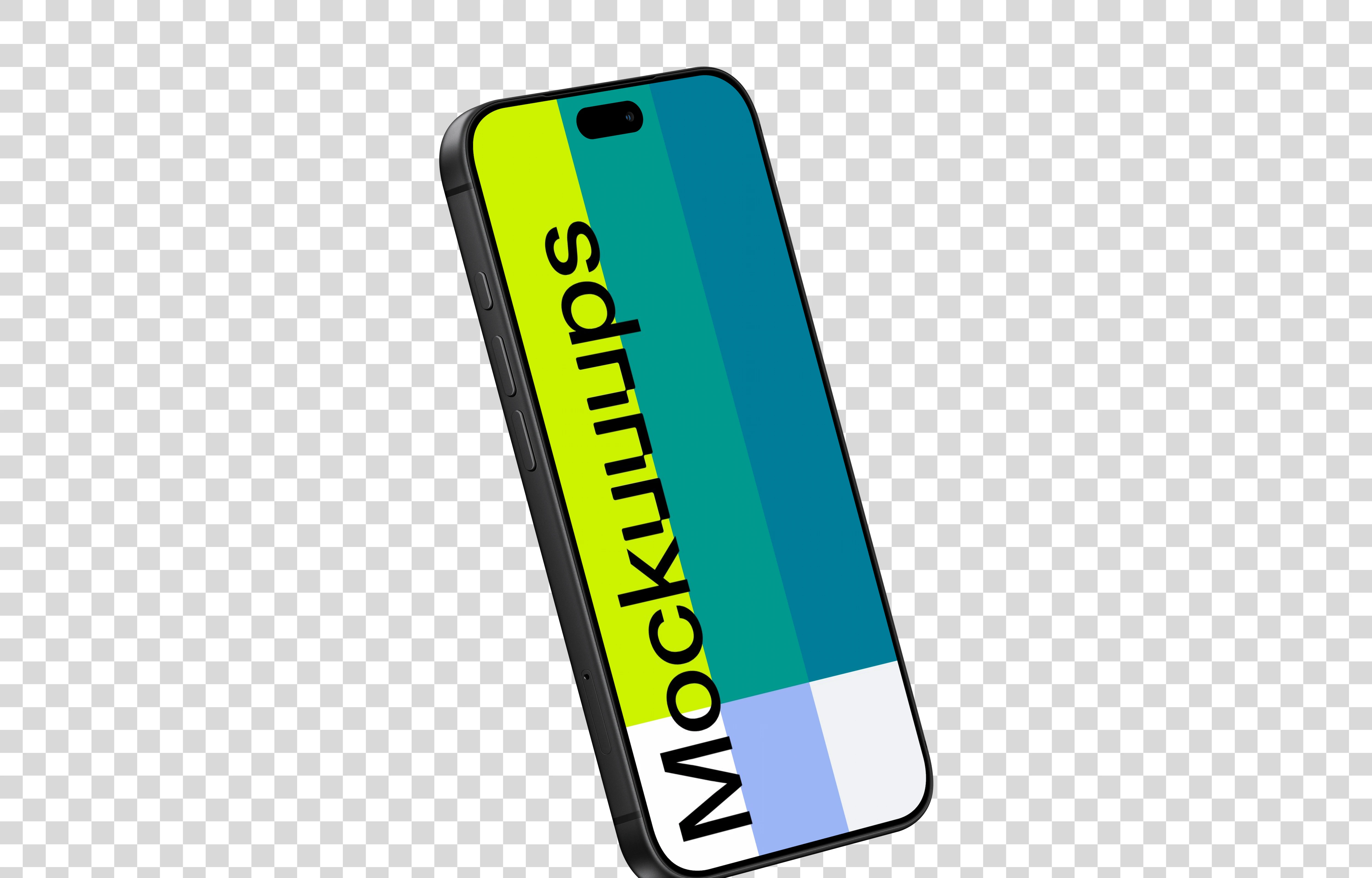 Perspective iPhone 18 Pro Mockup (Semi Left)