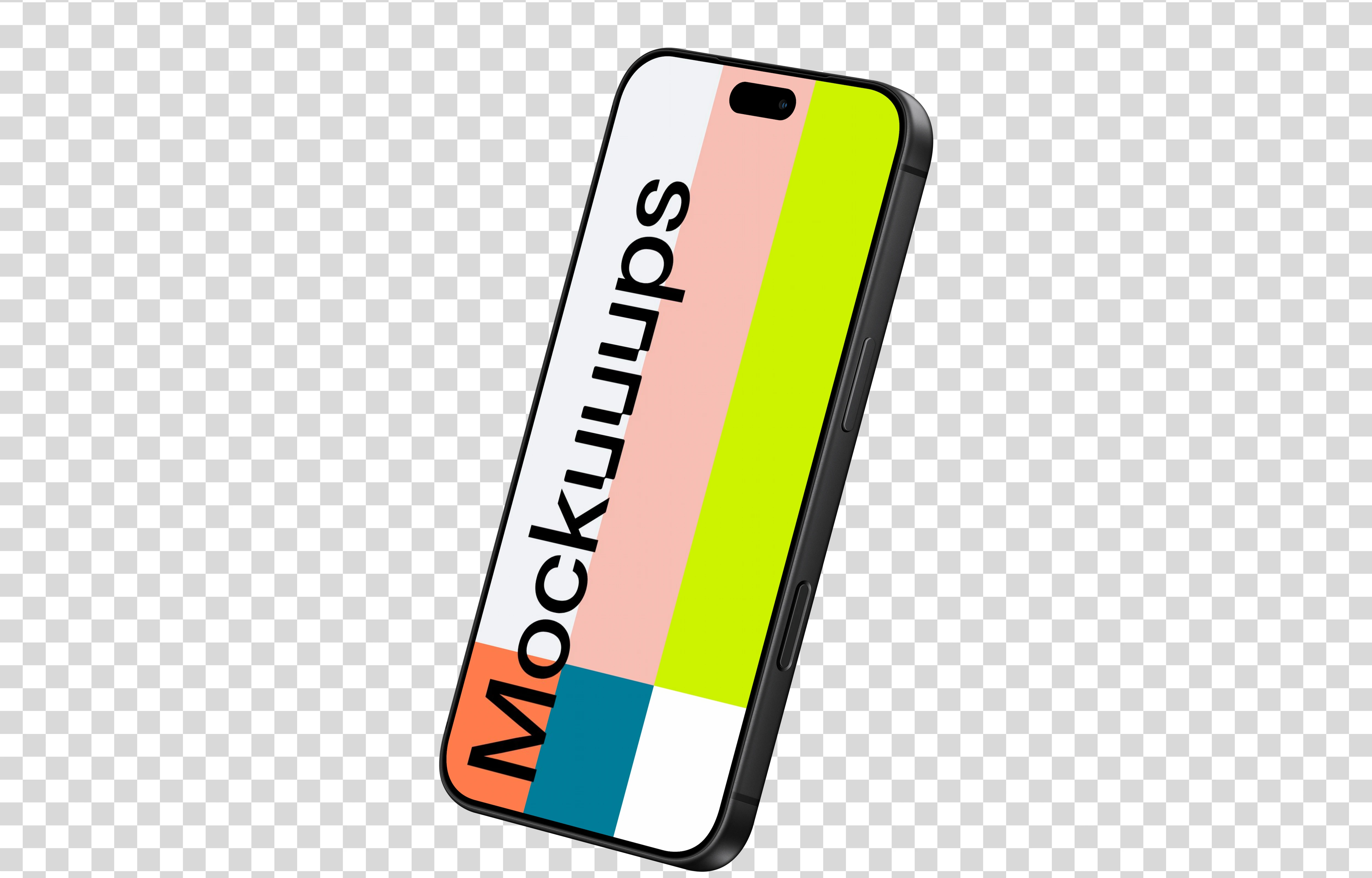 Perspective iPhone 18 Pro Mockup (Semi Right)