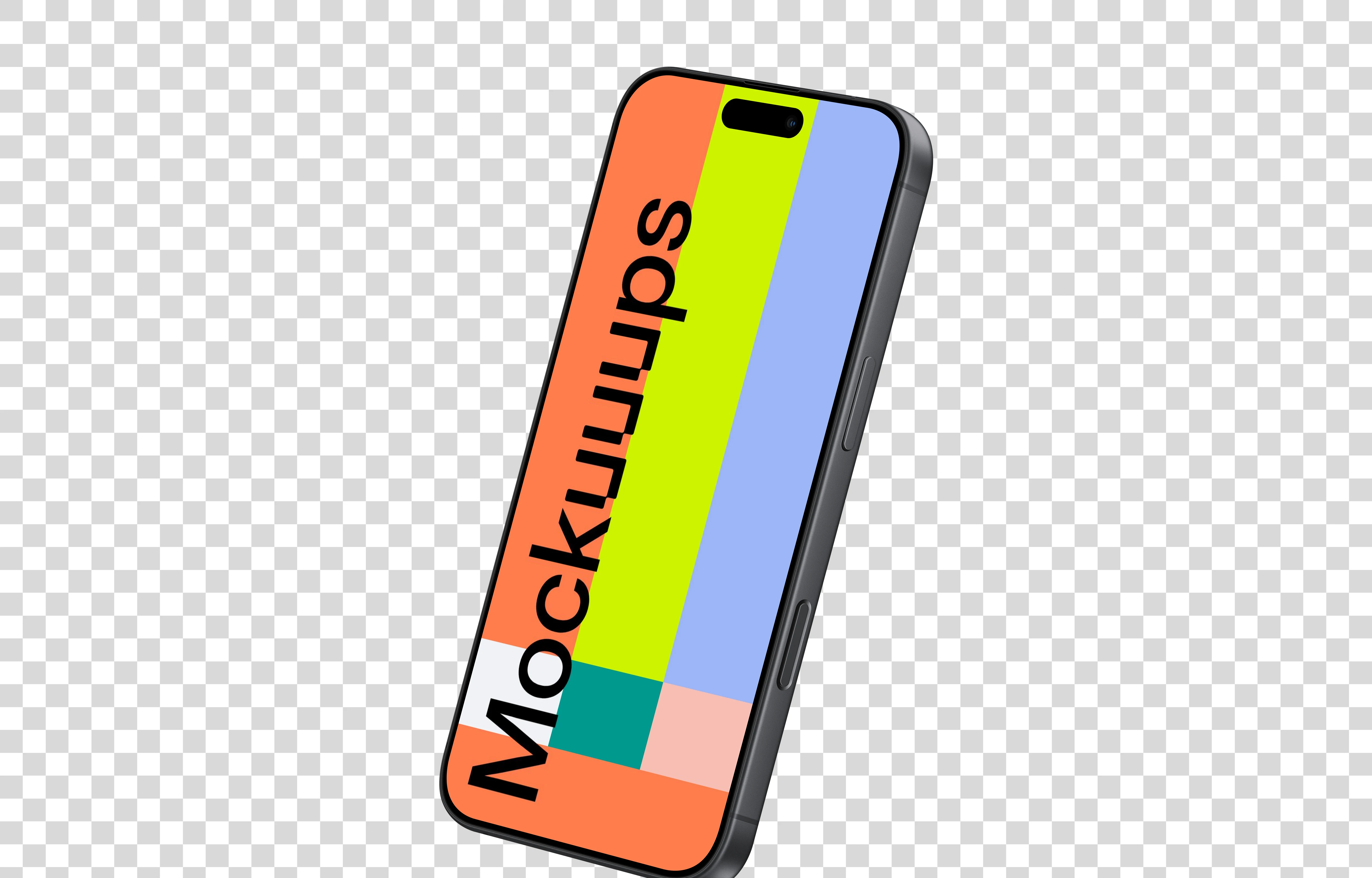 Perspective iPhone 17 Mockup (Semi Right)