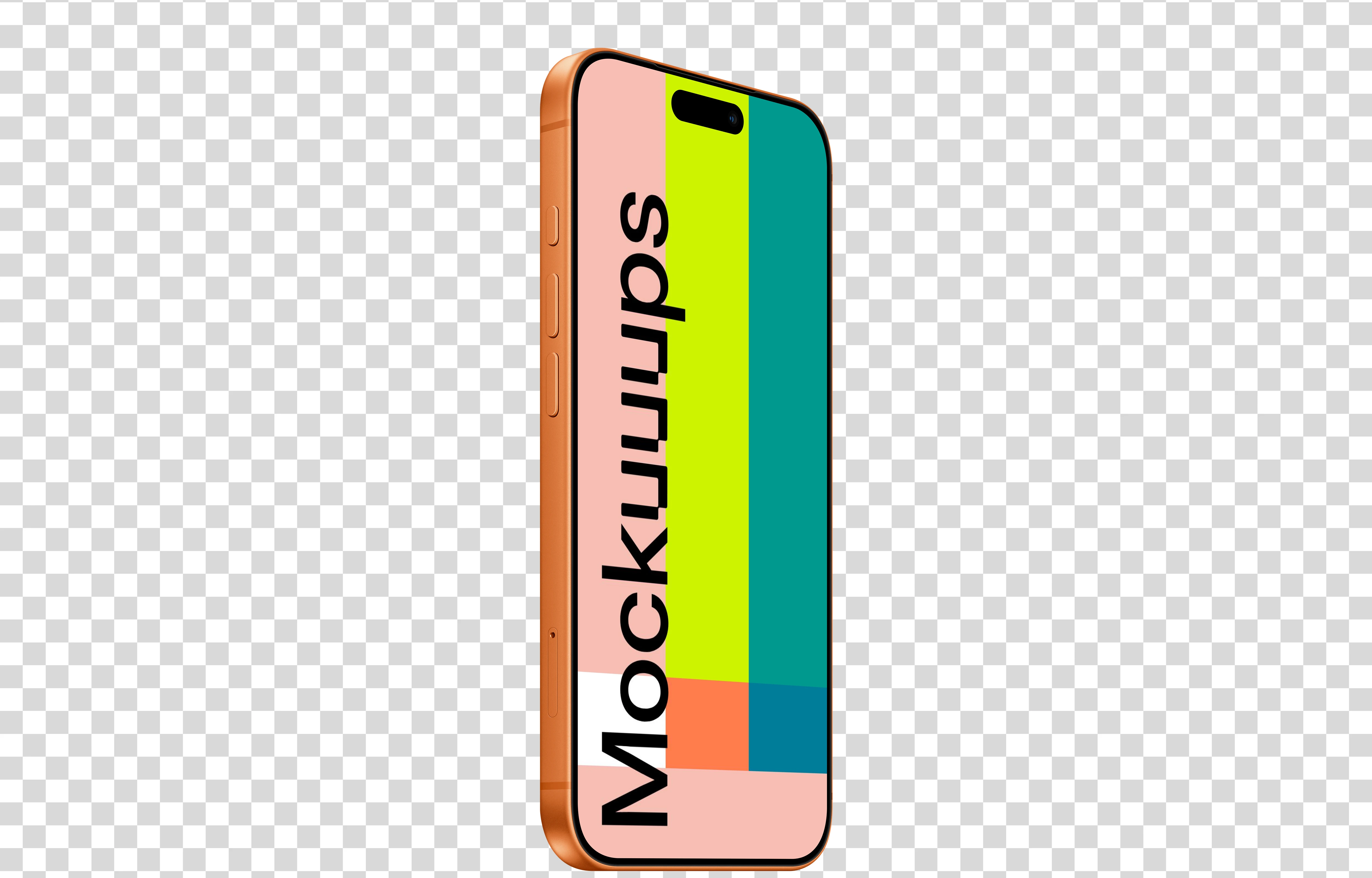 Perspective iPhone 17 Pro Mockup (Left)