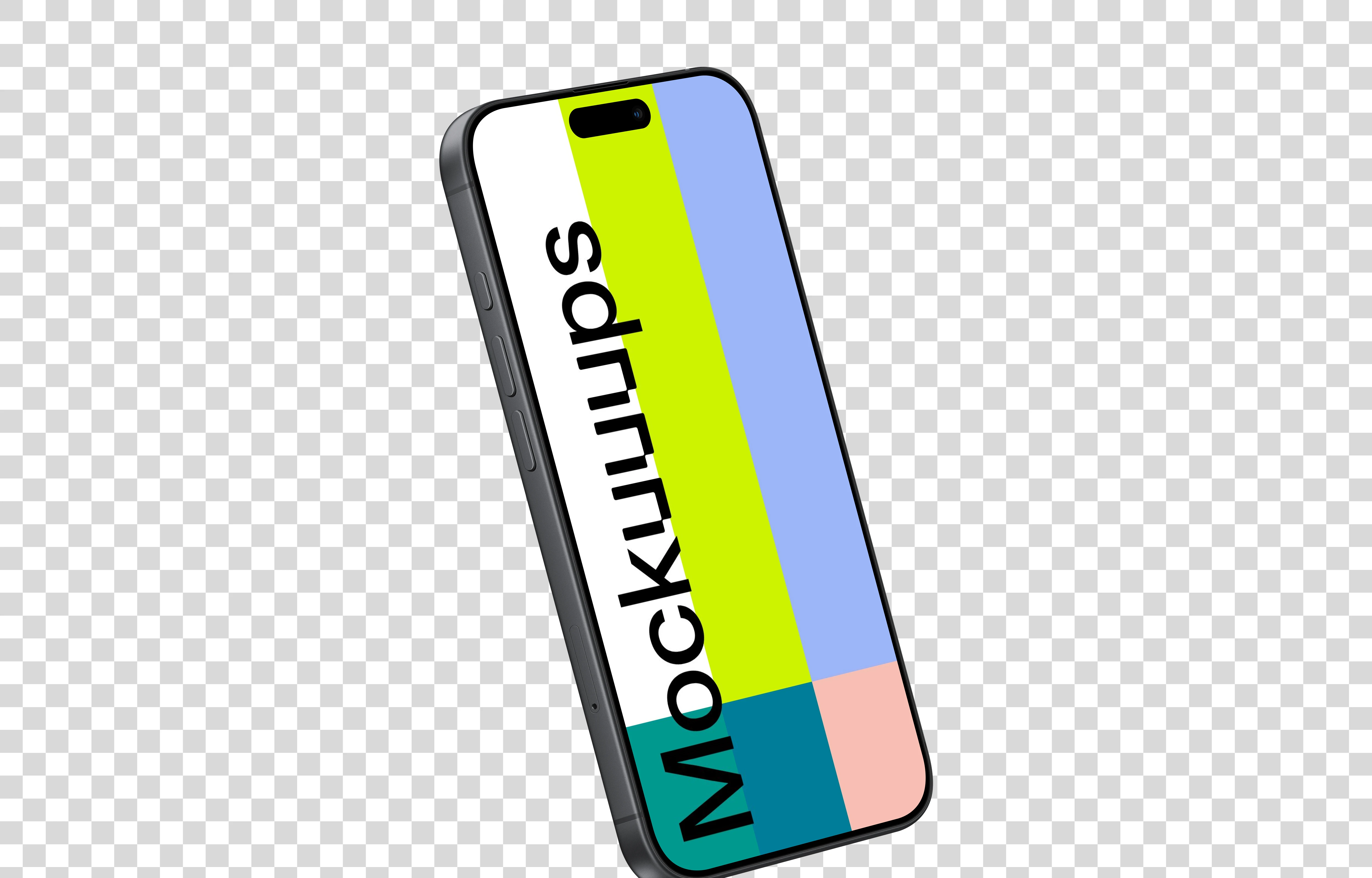 Perspective iPhone 17 Mockup (Semi Left)