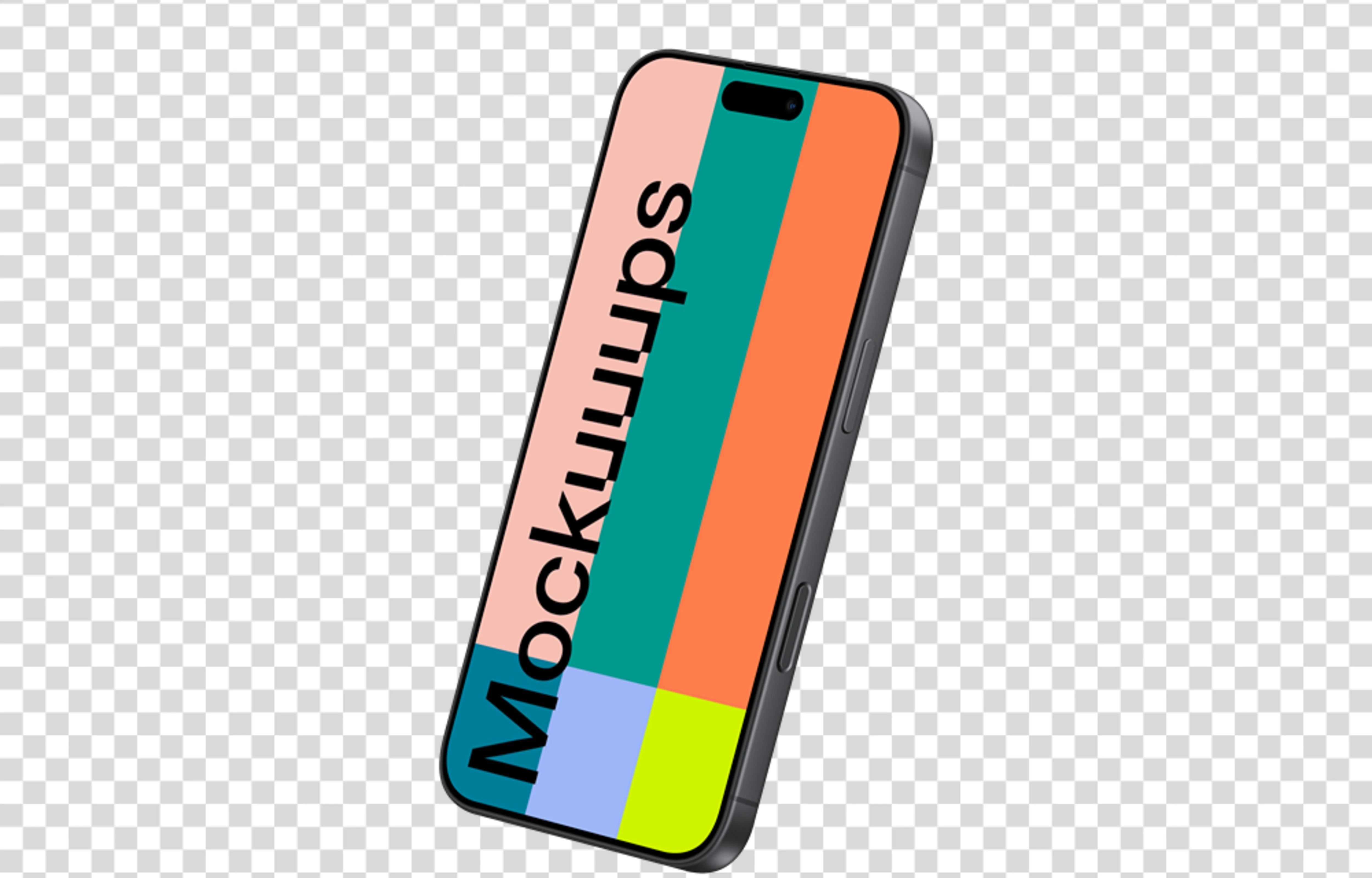 Perspective iPhone 17 Mockup (Semi Right)