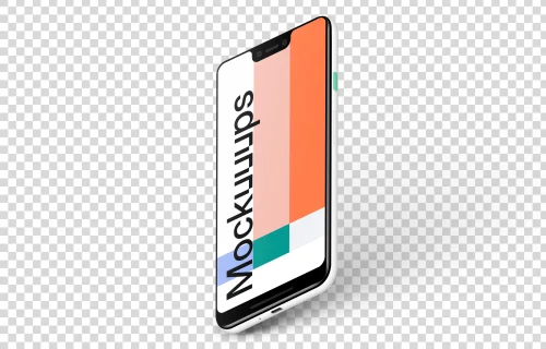 Google Pixel 3 XL Stand Floor mockup (Right)