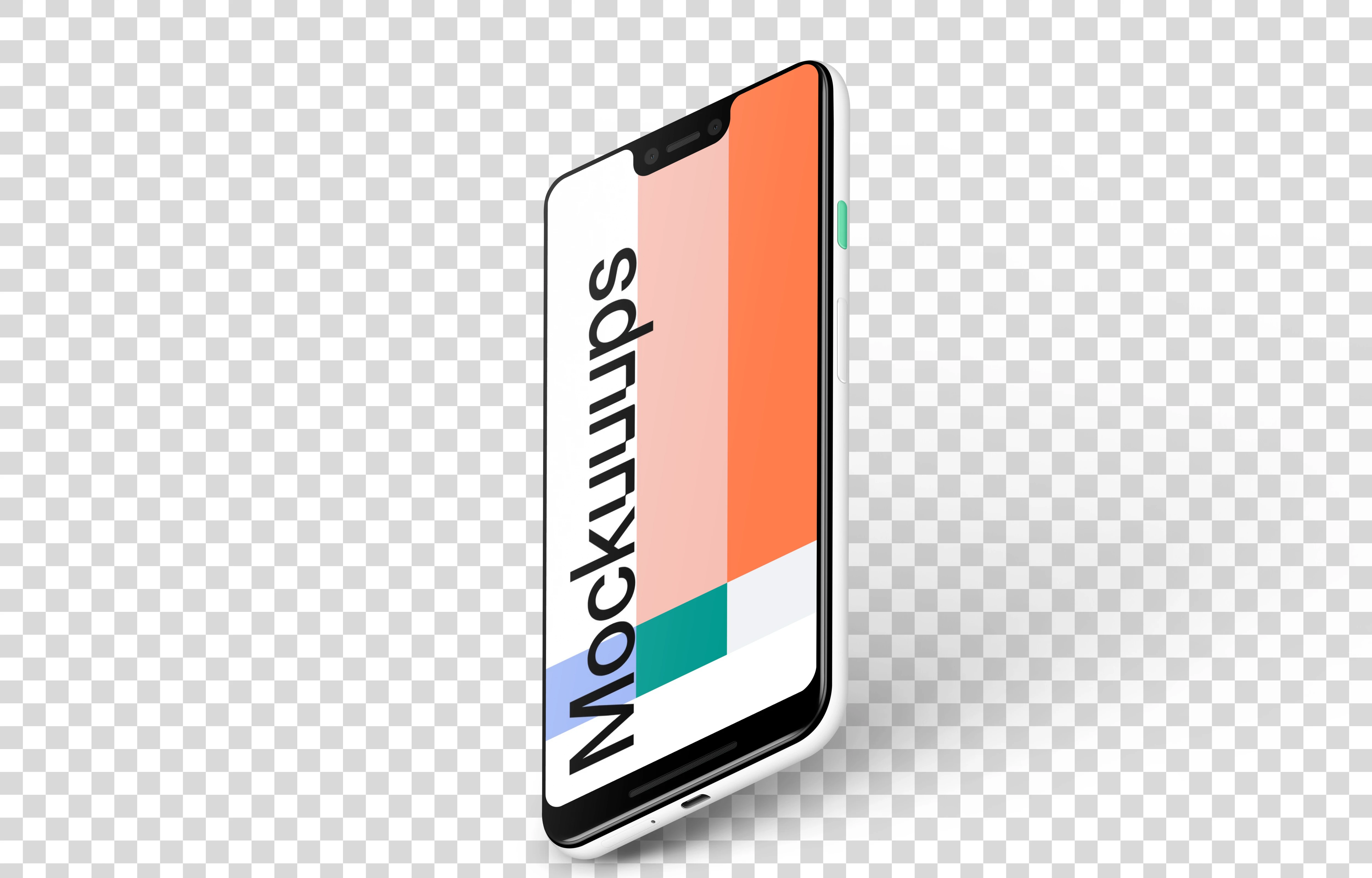 Google Pixel 3 XL Stand Floor mockup (Right)