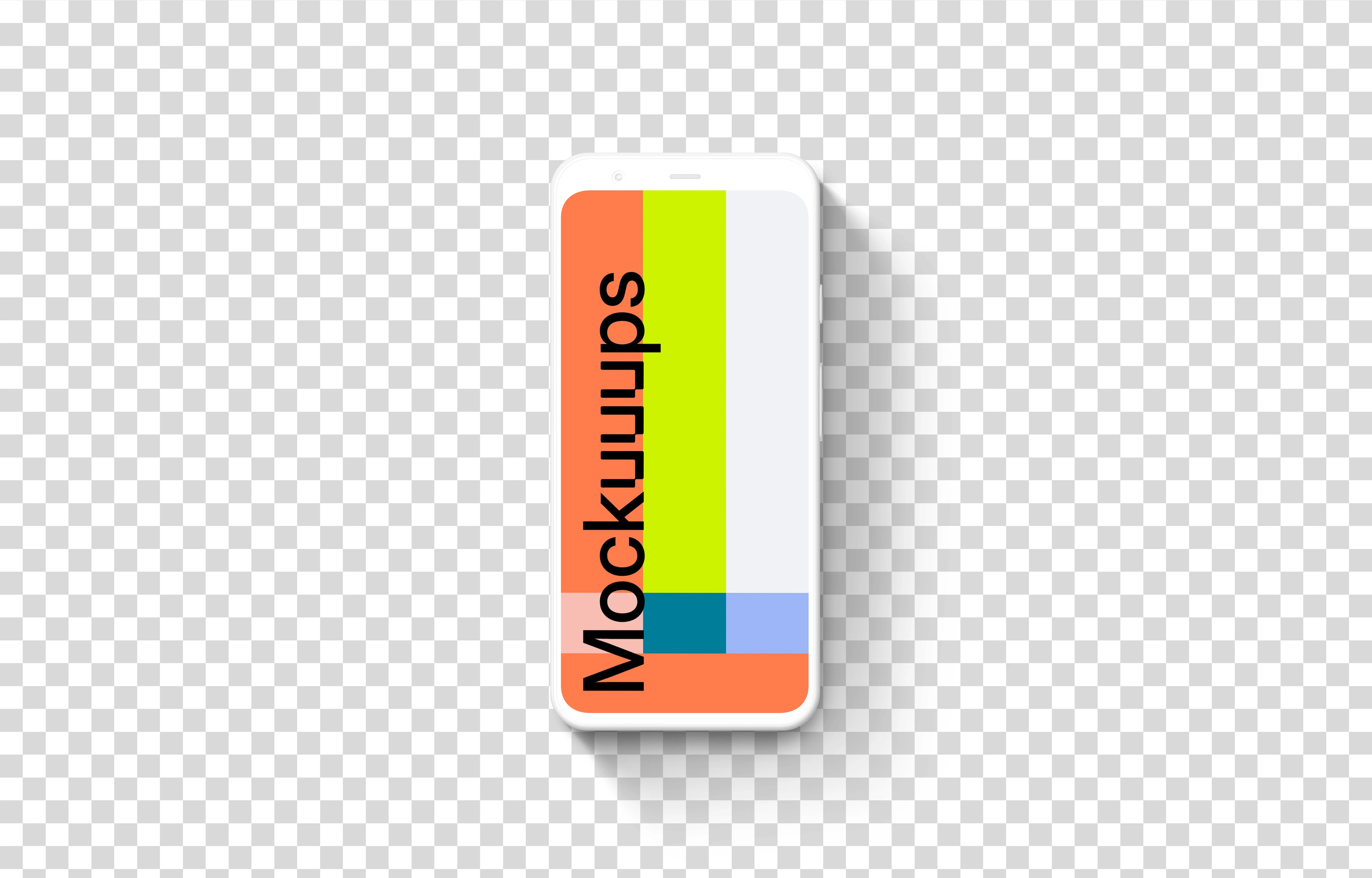 Clay Google Pixel 4 Mockup (Front View)