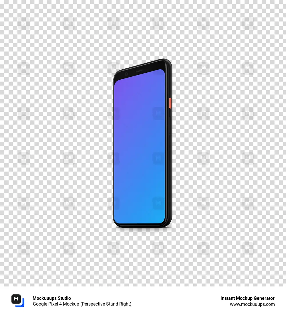 Download Google Pixel 4 Mockup Perspective Stand Right Mockuuups Studio