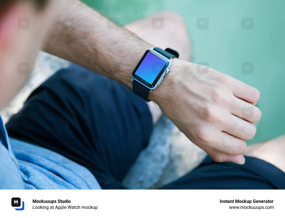 Looking at Apple Watch mockup