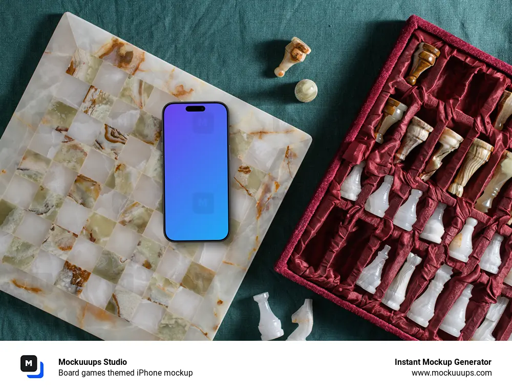 Board games themed iPhone mockup