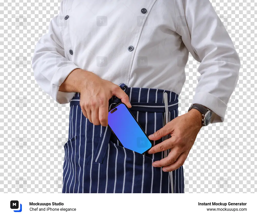 Chef and iPhone elegance