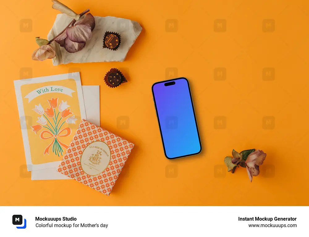 Colorful mockup for Mother’s day